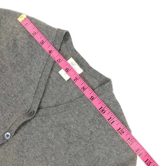 Oats Women's V-Neck Cashmere Button Cardigan Sweater Size XS Gray - Picture 4 of 7